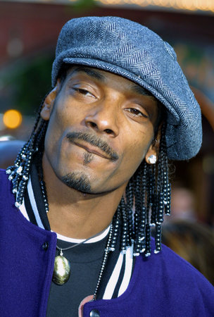 Snoop Dogg at the Los Angeles premiere of 'Soul Plane' held at the Mann Village Theater in Westwood on May 17, 2004.のeditorial素材