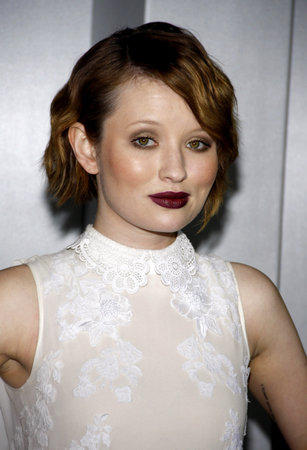Emily Browning at the Los Angeles premiere of 'Sucker Punch' held at the Grauman's Chinese Theater in Hollywood on March 23, 2011.のeditorial素材