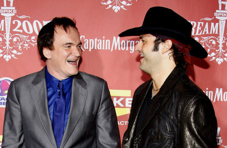 Quentin Tarantino and Robert Rodriguez at the 2007 Spike TV's Scream Fest held at the Greek Theater in Hollywood on October 19, 2007.のeditorial素材