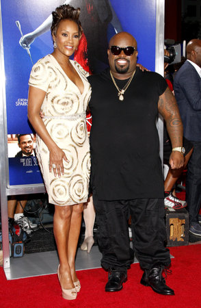 Vivica A. Fox and CeeLo Green at the Los Angeles premiere of 'Sparkle' held at the Grauman's Chinese Theater in Hollywood on August 16, 2012.のeditorial素材