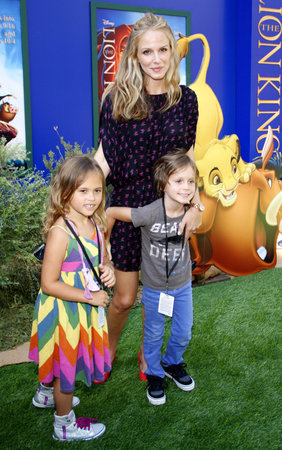 Monet Mazur at the Los Angeles premiere of 'The Lion King 3D' held at the El Capitan Theater in Hollywood on August 27, 2011のeditorial素材