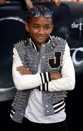 Jaden Smith at the Los Angeles premiere of 'The Twilight Saga: Eclipse' held at the Nokia Theatre L.A. Live in Los Angeles on June 24, 2010.のeditorial素材
