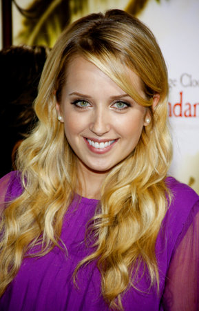 Megan Park at the Los Angeles premiere of 'The Descendants' held at the AMPAS Samuel Goldwyn Theater in Beverly Hills on November 15, 2011.のeditorial素材