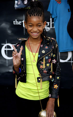 Willow Smith at the Los Angeles premiere of 'The Twilight Saga: Eclipse' held at the Nokia Theatre L.A. Live in Los Angeles on June 24, 2010.のeditorial素材
