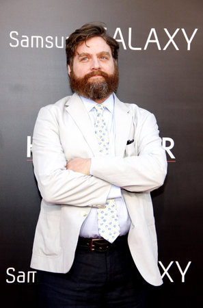 Zach Galifianakis at the Los Angeles premiere of "The Hangover Part III" held at the Mann Village Theater in Los Angeles, United States, 200513.のeditorial素材
