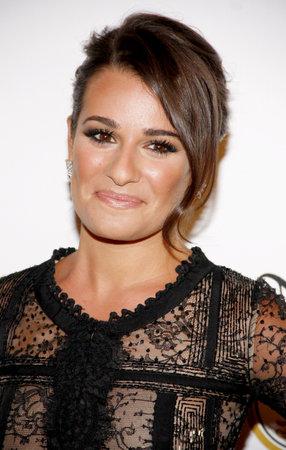 Lea Michele at the The Jonsson Cancer Center Foundation's 17th Annual Taste For A Cure Gala held at the Beverly Wilshire Four Seasons Hotel in Beverly Hills, USA on April 20, 2012.のeditorial素材