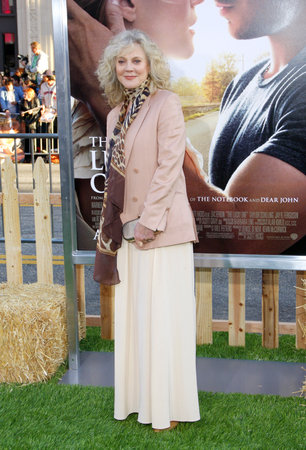 UNITED STATES, HOLLYWOOD, APRIL 16, 2012: Blythe Danner at the Los Angeles premiere of 'The Lucky One' held at the Grauman's Chinese Theater in Hollywood, USA on April 16, 2012.のeditorial素材