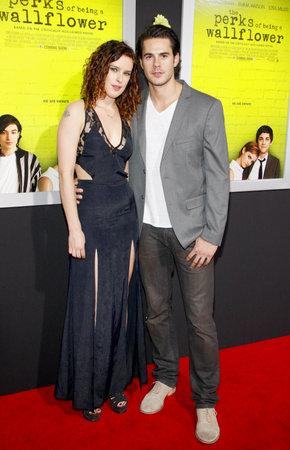 Jayson Blair and Rumer Willis at the Los Angeles premiere of 'The Perks Of Being A Wallflower' held at the ArcLight Cinemas in Hollywood on September 10, 2012.のeditorial素材