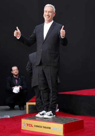 Roland Emmerich Hand And Footprint Ceremony held at the TCL Chinese Theatre in Hollywood, USA on June 20, 2016.のeditorial素材