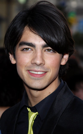 Joe Jonas at the World premiere of "Jonas Brothers: The 3D Concert Experience" held at the El Capitan Theater in Hollywood, California, United States on February 24, 2009.のeditorial素材