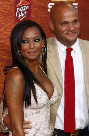 Mel B and Stephen Belafonte at the Spike TV's 2nd Annual "Guys Choice" Awards held at the Sony Pictures Studios in Culver City, USA on May 30, 2008.のeditorial素材
