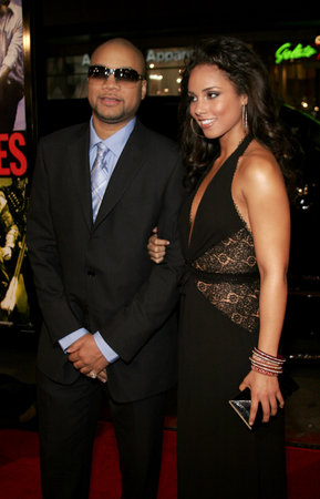 Alicia Keys at the Los Angeles premiere of 'Smokin' Aces' held at the Grauman's Chinese Theatre in Hollywood, USA on January 18, 2007.のeditorial素材