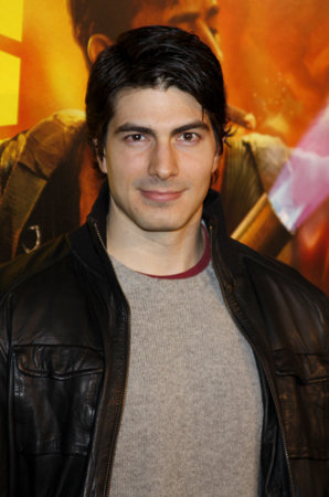 Brandon Routh at the Los Angeles premiere of "Watchmen" held at the Grauman's Chinese Theater in Hollywood, USA on March 3, 2009.のeditorial素材