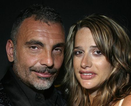 Christian Audigier and wife Ira at Christian Audigier Fashion Show Featuring New Ed Hardy Label in Hollywood, USA on May 21, 2005.のeditorial素材