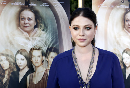Michelle Trachtenberg at the Los Angeles premiere of 'Sister Cities' held at the Paramount Studios in Hollywood, USA on August 31, 2016.のeditorial素材