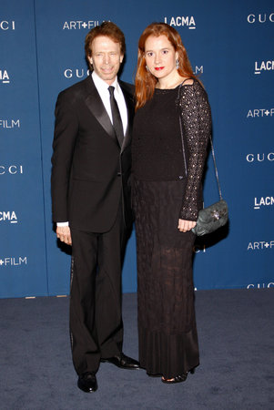 Jerry Bruckheimer and Alexandra Balahoutis at the LACMA 2013 Art + Film Gala Honoring Martin Scorsese And David Hockney Presented By Gucci held at the LACMA in Los Angeles, USA on November 2, 2013.のeditorial素材