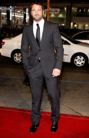 Gerard Butler at the World premiere of "P.S. I Love You" held at the Grauman's Chinese Theater in Hollywood, USA on December 9, 2007.のeditorial素材