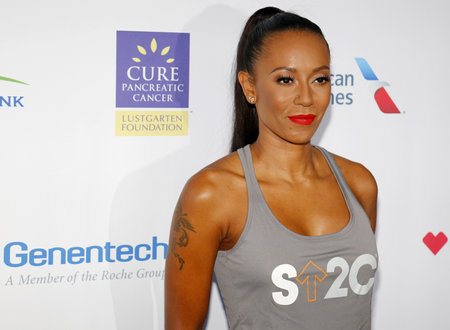 Mel B at the 5th Biennial Stand Up To Cancer held at the Walt Disney Concert Hall in Los Angeles, USA on September 9, 2016.のeditorial素材
