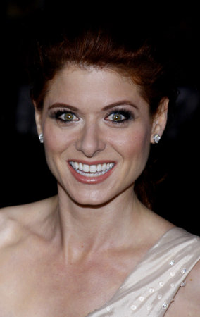 Debra Messing at the Los Angeles premiere of "Nothing Like The Holidays" held at the Grauman's Chinese Theater in Hollywood, California, United States on December 3, 2008.のeditorial素材