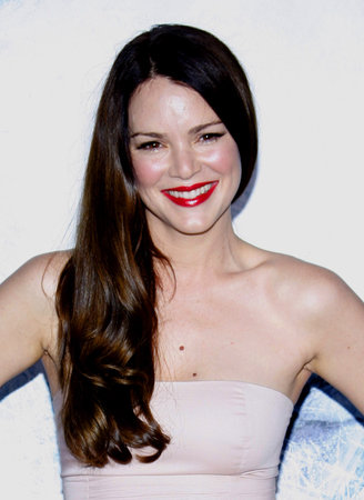 Jacinda Barrett at the Los Angeles premiere of "Whiteout" held at the Man Village Theater in Westwood, California, United States on September 9, 2009.のeditorial素材