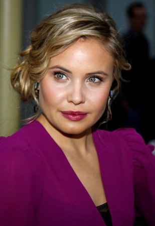 September 3, 2009. Leah Pipes at the Los Angeles premiere of "Sorority Row" held at the ArcLight Theater, Hollywood.のeditorial素材
