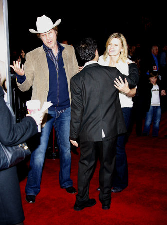 Will Ferrell and wife Viveca at the World premiere of "Walk Hard" held at the Grauman's Chinese Theater in Hollywood, USA on December 12, 2007.のeditorial素材