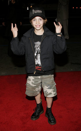 Jimmy Bennett at the World premiere of "Firewall" held at the Grauman's Chinese Theatre in Hollywood, California, United States on February 2, 2006.のeditorial素材