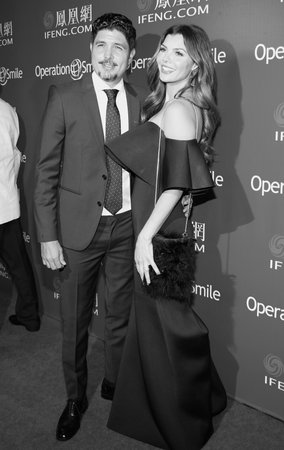 Ali Landry and Alejandro Gomez Monteverde at the 2016 Operation Smile's Annual Smile Gala held at the Beverly Wilshire Hotel in Beverly Hills, USA on September 30, 2016.のeditorial素材