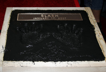 Slash, Ronnie James Dio and Terry Bozzio Inducted into Hollywood's RockWalk held at the Hollywood's Guitar Center RockWalk in Hollywood, USA on January 17, 2007.のeditorial素材