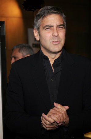 George Clooney at the Los Angeles premiere of 'The Good German' held at the Egyptian Theatre in Hollywood, USA on December 4, 2006.のeditorial素材