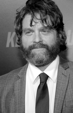Zach Galifianakis at the Los Angeles premiere of 'Keeping Up With The Joneses' held at the Fox Studios in Los Angeles, USA on October 8, 2016.のeditorial素材