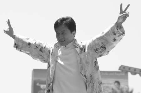 Jackie Chan at the Los Angeles premiere of 'Around The World In 80 Days' held at the El Capitan Theater in Hollywood, USA on June 13, 2004.のeditorial素材