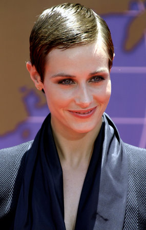 Cecile De France at the Los Angeles premiere of 'Around The World In 80 Days' held at the El Capitan Theater in Hollywood, USA on June 13, 2004.のeditorial素材
