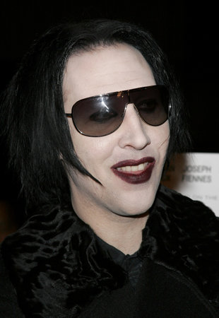 Marilyn Manson at the World premiere of "Running with Scissors" held at the Academy of Motion Picture Arts and Sciences in Beverly Hills, California United States on October 10, 2006.のeditorial素材