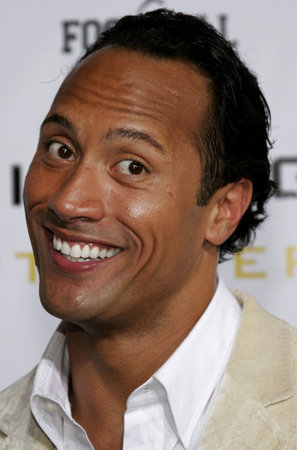 Dwayne 'The Rock' Johnson at the Los Angeles Premiere of "Gridiron Gang" held at the Grauman's Chinese Theatre in Hollywood, USA on September 5, 2006.のeditorial素材