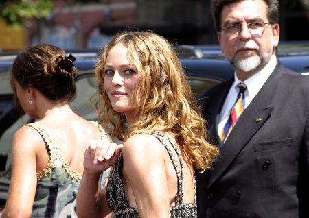 Vanessa Paradis at the World premiere of "Charlie and the Chocolate Factory" held at the Grauman's Chinese Theatre in Hollywood, USA on July 10, 2005.のeditorial素材