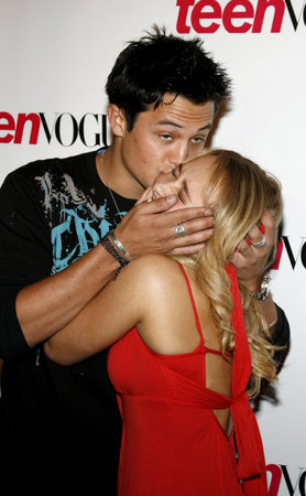 Stephen Colletti and Hayden Panettiere at the Teen Vogue Young Hollywood Issue Party held at the Sunset Tower in West Hollywood, USA on September 20, 2006.のeditorial素材