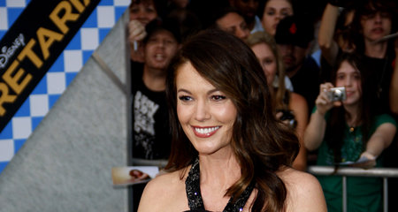 Diane Lane at the Los Angeles premiere of "Secretariat" held at the El Capitan Theater in Hollywood, USA on September 30, 2010.のeditorial素材