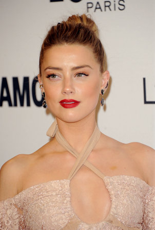 Amber Heard at the Glamour Women Of The Year 2016 held at the NeueHouse in Hollywood, USA on November 14, 2016.のeditorial素材