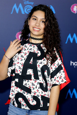 Alessia Cara at the AFI FEST 2016 Premiere of 'Moana' held at the El Capitan Theatre in Hollywood, USA on November 14, 2016.のeditorial素材