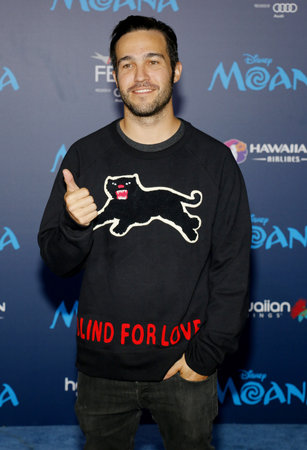 Pete Wentz at the AFI FEST 2016 Premiere of 'Moana' held at the El Capitan Theatre in Hollywood, USA on November 14, 2016.のeditorial素材