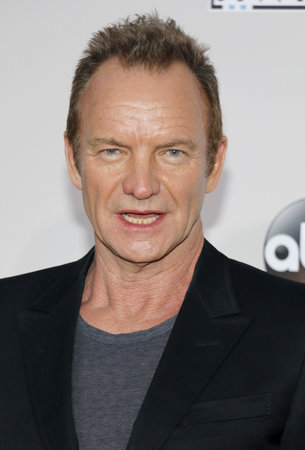 Sting at the 2016 American Music Awards held at the Microsoft Theater in Los Angeles, USA on November 20, 2016.のeditorial素材