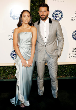 Cara Santana and Jesse Metcalfe at the Art of Elysium Celebrating the 10th Anniversary held at the Red Studios in Los Angeles, USA on January 7, 2017.のeditorial素材