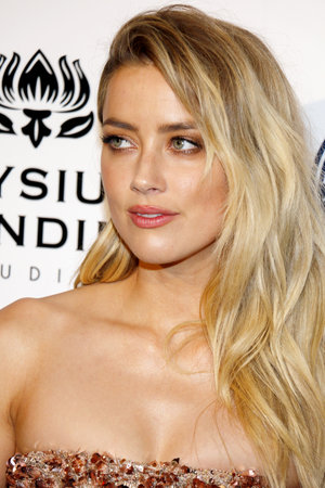 Amber Heard at the Art of Elysium Celebrating the 10th Anniversary held at the Red Studios in Los Angeles, USA on January 7, 2017.のeditorial素材