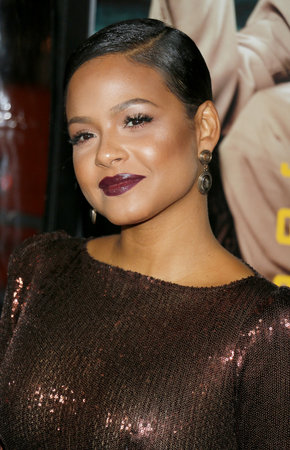 Christina Milian at the Los Angeles premiere of 'Live By Night' held at the TCL Chinese Theatre in Hollywood, USA on January 9, 2017.のeditorial素材