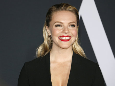 Eloise Mumford at the Los Angeles premiere of 'Fifty Shades Darker' held at the Theatre at Ace Hotel in Los Angeles, USA on February 2, 2017.のeditorial素材