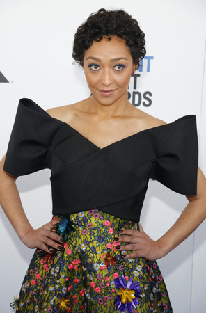 Ruth Negga at the 2017 Film Independent Spirit Awards held at the Santa Monica Pier in Santa Monica, USA on February 25, 2017.のeditorial素材