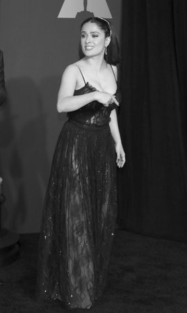 Salma Hayek at the 89th Annual Academy Awards - Press Room held at the Hollywood and Highland Center in Hollywood, USA on February 26, 2017.のeditorial素材