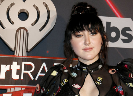Noah Cyrus at the 2017 iHeartRadio Music Awards held at the Forum in Inglewood, USA on March 5, 2017.のeditorial素材