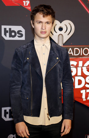 Ansel Elgort at the 2017 iHeartRadio Music Awards held at the Forum in Inglewood, USA on March 5, 2017.のeditorial素材